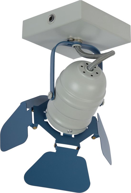 Lucide PICTO - Spot de plafond (lampe de plafond) pour chambre d'enfant - 1xGU10 - Bleu