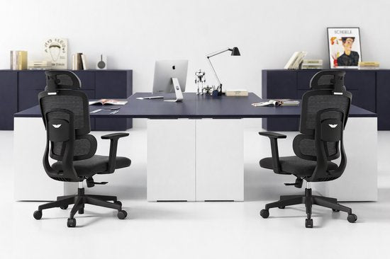Chaise de bureau ergonomique ArtGlobal® - réglable - soutien lombaire - inclinable à 125°