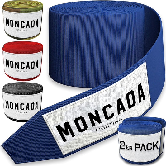 Bandage de boxe de combat Moncada - 4m - Bleu