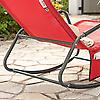 Sobuy - Fauteuil à bascule de jardin pour l'extérieur Fauteuil de relaxation Recliner Bain de soleil, OGS47-R
