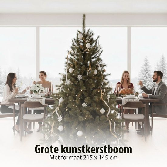Black Box Trees Toronto - Sapin de Noël Deluxe - Silhouette imposante avec 1 282 branches - Décoration de Noël d'intérieur - Sapin artificiel en plastique - H 215 x Ø 145 cm - Vert
