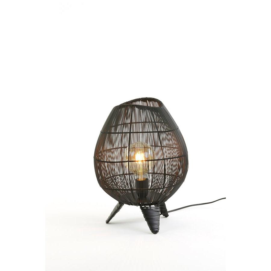 Light & Living - Lampe à poser YUMI - Ø28 cm - Noir