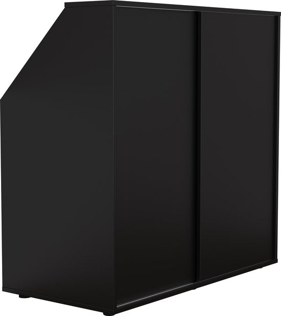 Armoire mur incliné chambre mansardée portes coulissantes - penderie et étagères - armoire de rangement adaptée aux murs inclinés