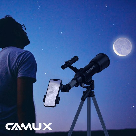 CAMUX Telescope - Stargazer - Convient aux adultes et aux enfants - Vision nocturne - Astronomie