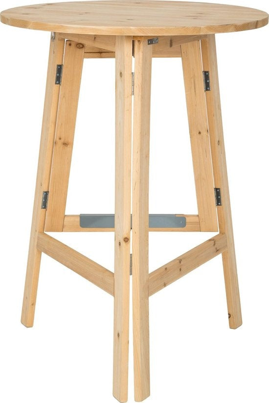 tectake - Table de bar de fête en bois massif - 403249