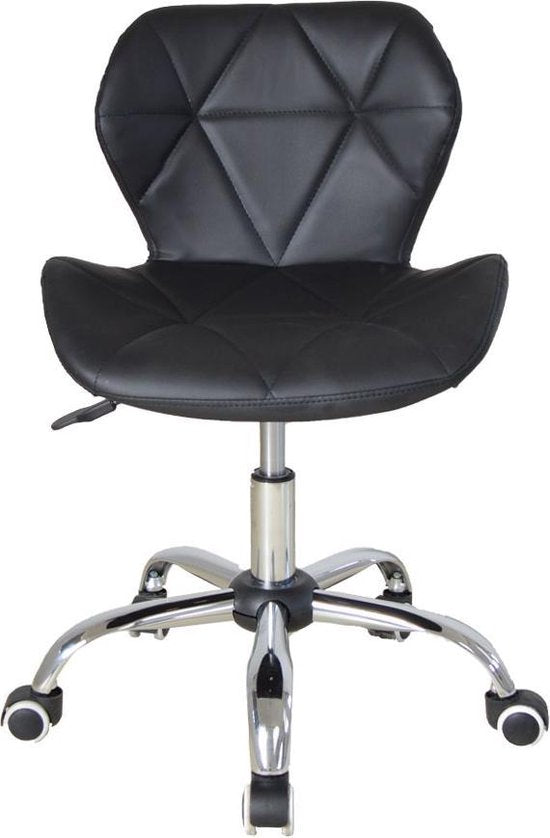 Chaise de bureau au design moderne - fauteuil de direction - hauteur réglable - noir