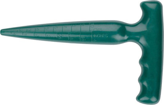 BLACK+DECKER Bâton de Plantation avec Indications de Taille 0-10CM - Plantation de Bulbes - Parfait pour la plantation de graines - 11 x 17.4 x 2.5 CM - Vert