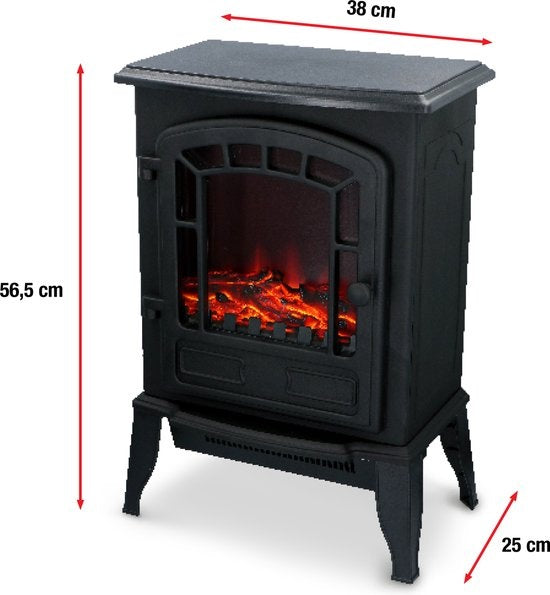 Cheminée électrique - Torino - Poêle électrique avec Flammes - LED 2000W