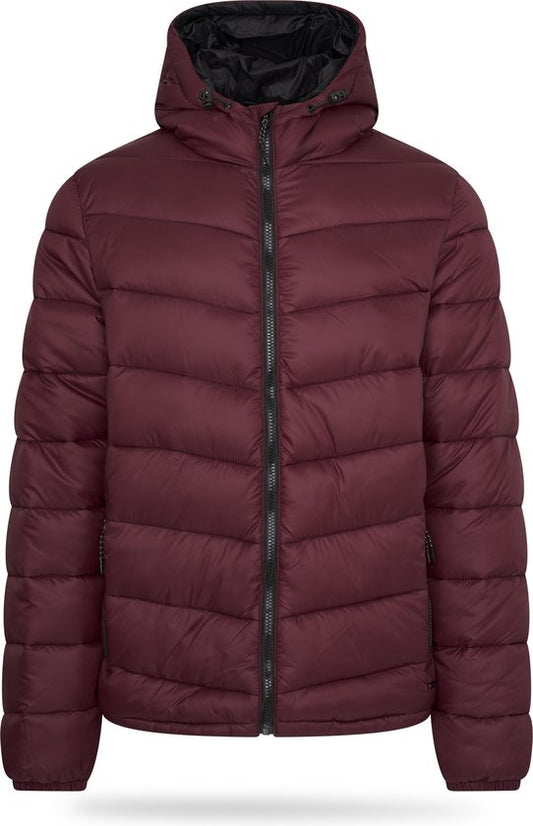 Pierre Cardin - Veste matelassée d'hiver pour homme - Rouge - Taille XL