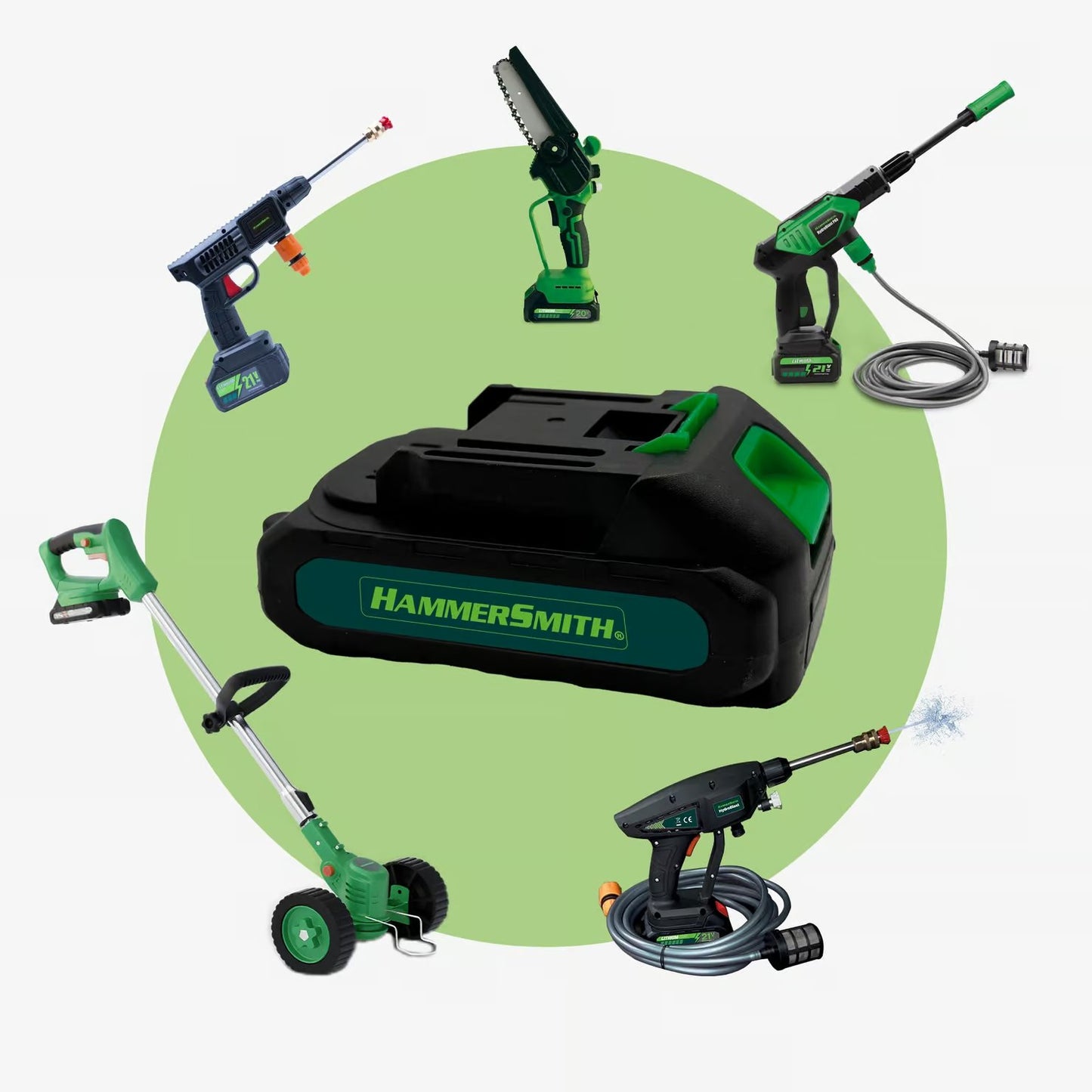 Tronçonneuse sans fil Hammersmith PocketSaw Pro Mini - Conception compacte - Batterie lithium-ion 20 V - Lame de 14 cm - Accessoires inclus