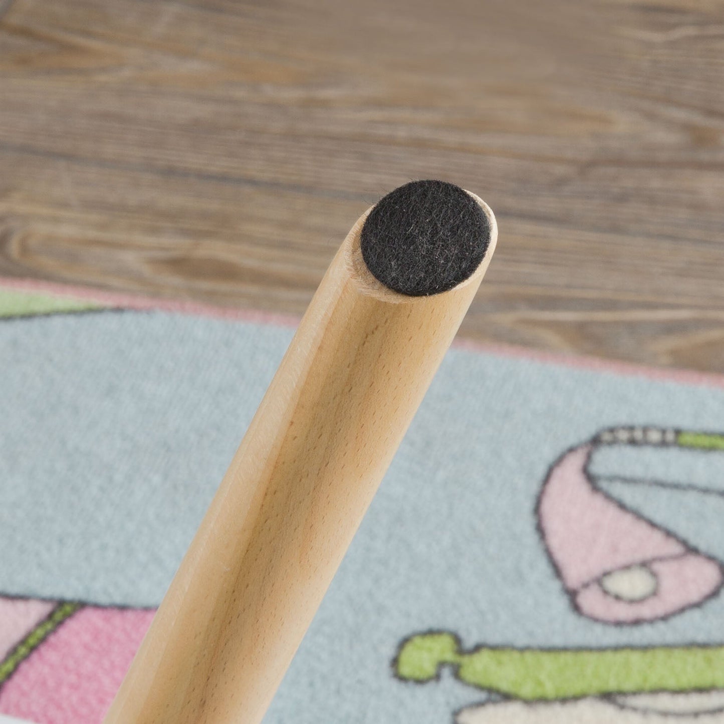 SoBuy Chaise haute avec siège rembourré - 34 X 34 X 56 Cm - Blanc