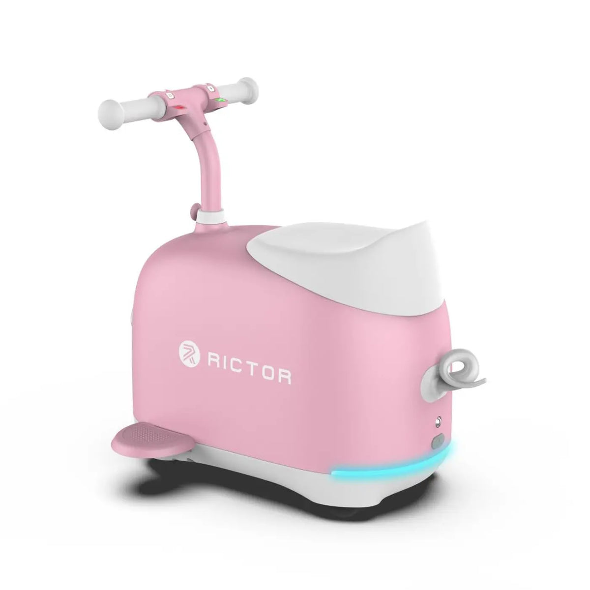 Trottinette électrique pour enfants Rictor C8 Piggy rose - 5 roues - Pliable - 15 km/h - 60 kg - 5 à 12 ans