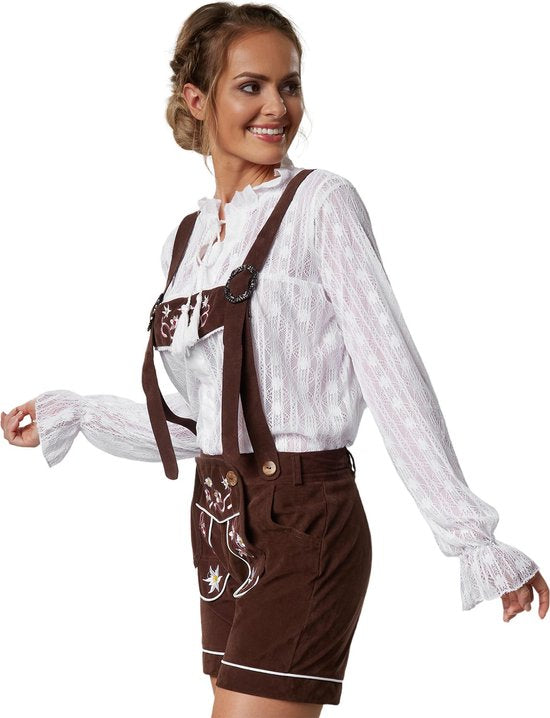 Déguisement Lederhose Alpsee M - Tectake - halloween - carnaval - marron