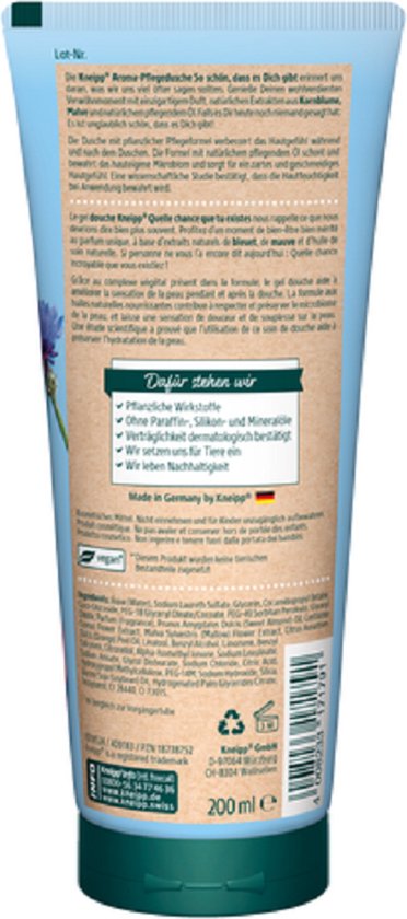 Gel douche Kneipp 200 ml « Zo Mooi »