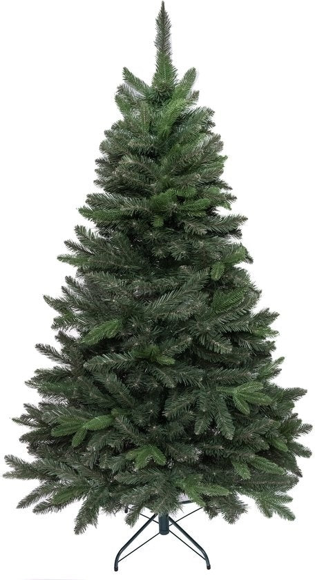 Arbre de Noël artificiel complet 180 cm (PE + PVC) - PristinePine Batis - Socle métallique - Montage rapide - 538 branches - 30 ans