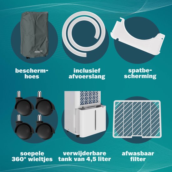 Déshumidificateur Monzana - Wifi App 20 à 30m² 20l/jour - Blanc