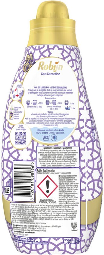 Robijn Klein & Krachtig Lessive Spa Sensation 19 lavages 665 ml