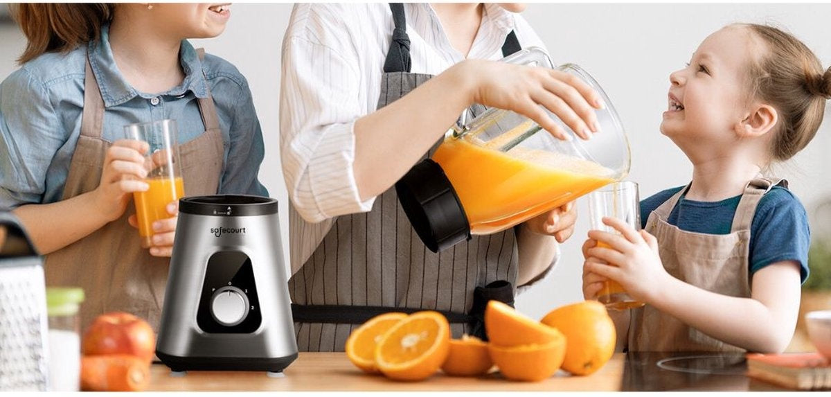 Mixeur Safecourt Kitchen- 1200 watts-  3 positions - acier inoxydable