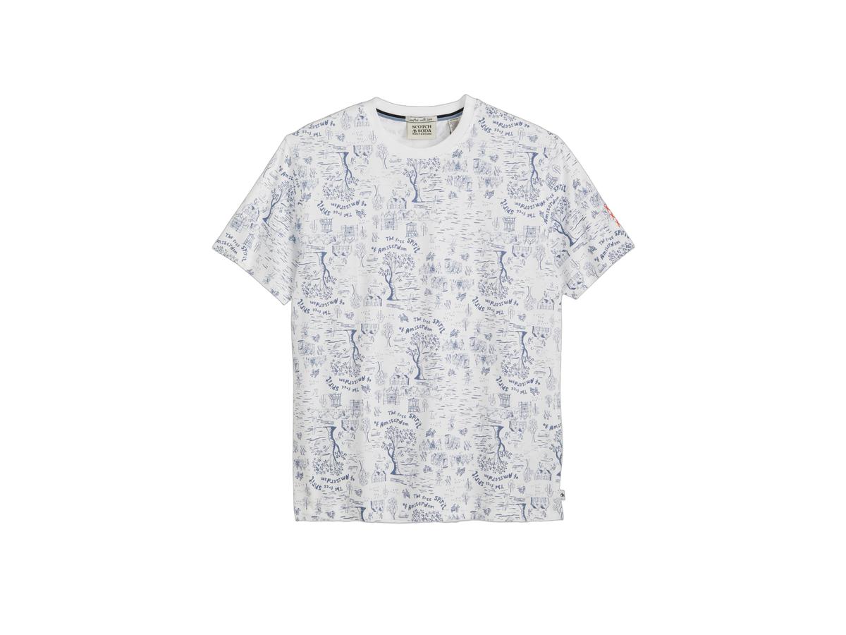 T-shirt à motif Scotch & Soda - Blanc - taille L