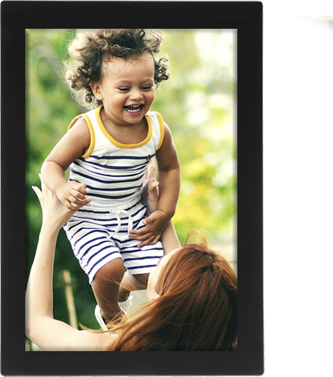 Denver Digitale Fotolijst 10.1 inch - Glas Display - HD - Frameo App - Fotokader - WiFi - 16GB - IPS Touchscreen - PFF1037B