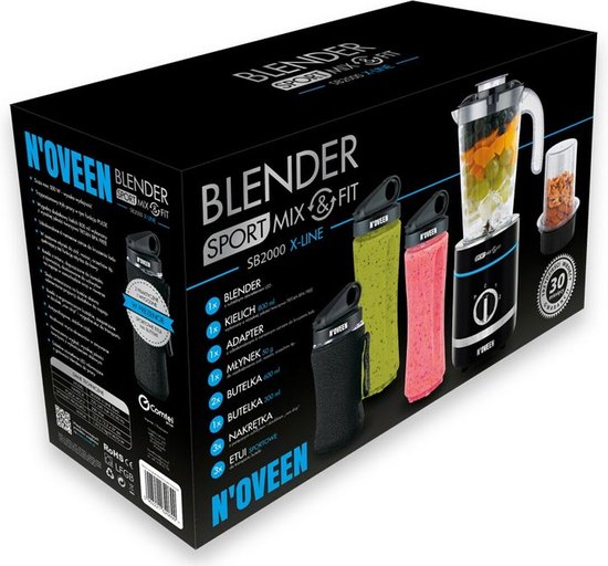 Mixeur N'oveen SB2000 Noir 500 W 800 ml