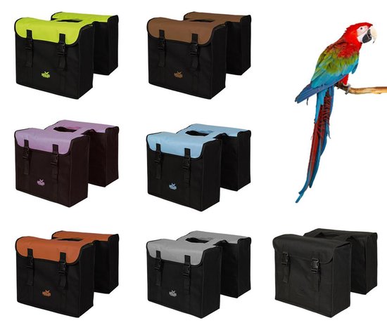 Greenlands - Paire de sacoches de vélo - 34 litres - Noir/Marron