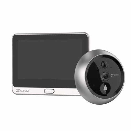 EZVIZ DP2 2K – Sonnette vidéo avec écran tactile 4,3 pouces – Vidéo 2K, grand angle 166°, détection PIR et vision nocturne – Audio bidirectionnel – MicroSD