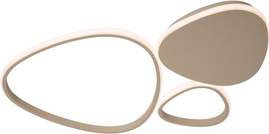 Lucide SAMLING - Plafonnier (lampe de plafond) - LED à intensité variable - CCT - 1x30 W 2700 K/4000 K - Taupe