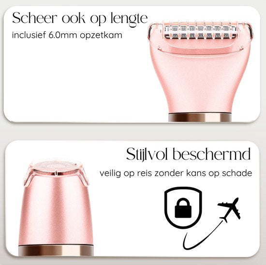 Sansbeauté® 3-in-1 rasoir de femme - électrique - tondeuse - rechargeable par USB