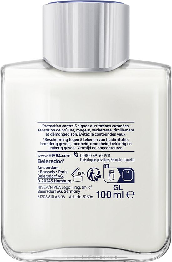 Baume après-rasage NIVEA MEN Sensitive - pour peaux sensibles - pénètre rapidement - sans alcool - 100 ml