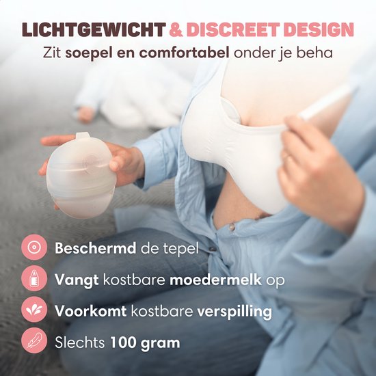 Vulpes Goods® Babycare - Leakshell - gobelet de recueil du lait maternel - gobelet de recueil du lait - gobelet portable - mains libres - recueil du lait maternel - leakshell - gobelet de recueil du lait maternel - sans BPA - gobelet de recueil 60ML