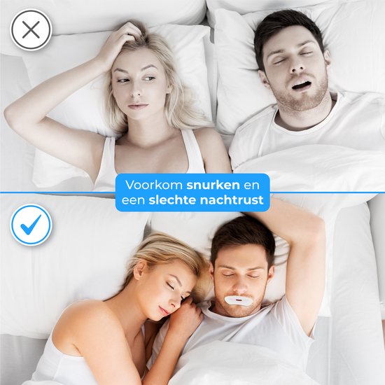 Nuvance - Ruban buccal - 30 pièces - Ruban buccal - Anti ronflement - Ruban buccal - Ruban adhésif ferme - Ruban pour le sommeil