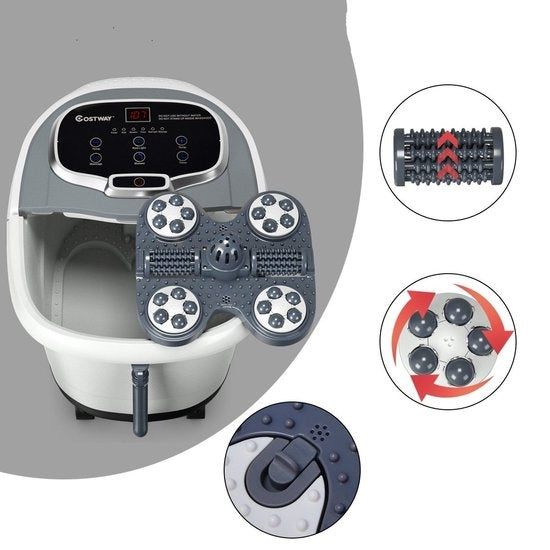 Coast appareil de massage des pieds bain de pieds appareil de massage spa bain de pieds shiatsu massage des pieds gris