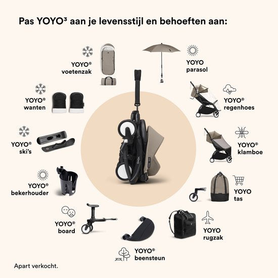 Poussette pliable légère Stokke® YOYO 3 Frame | Blanc