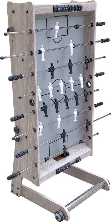 Cougar Scorpion Kick Football Table Pliable Chêne - 122 x 61 x 80 cm - Ballons inclus