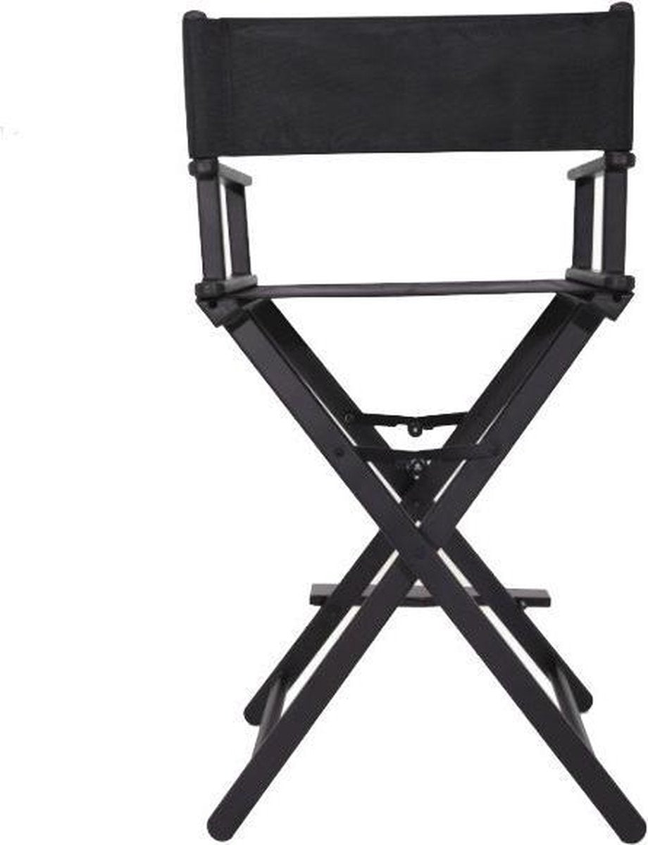 VDD Chaise de directeur Maquillage - Chaise de coiffeur - Pliable - Noir
