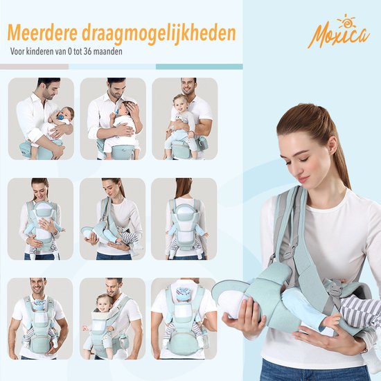 Moxica Baby Carrier - Écharpe - Porte-bébé - Porte-bébé - Porte-bébé