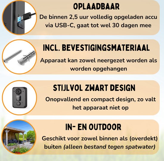 By Cee Cee Anti Bark Device For Dogs 2024 - Alternative au collier anti-aboiement - Ultrasonique et sans choc - Rechargeable - Convient à tous les chiens