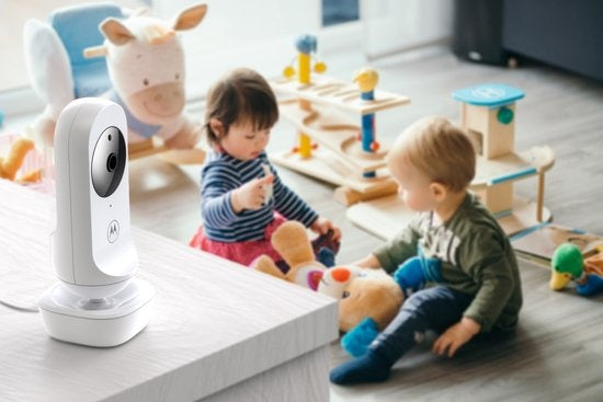 Motorola Nursery Babyfoon - avec caméra - VM34 - Écran couleur 4,3 pouces - Vision nocturne infrarouge - Fonction interphone - Berceuses
