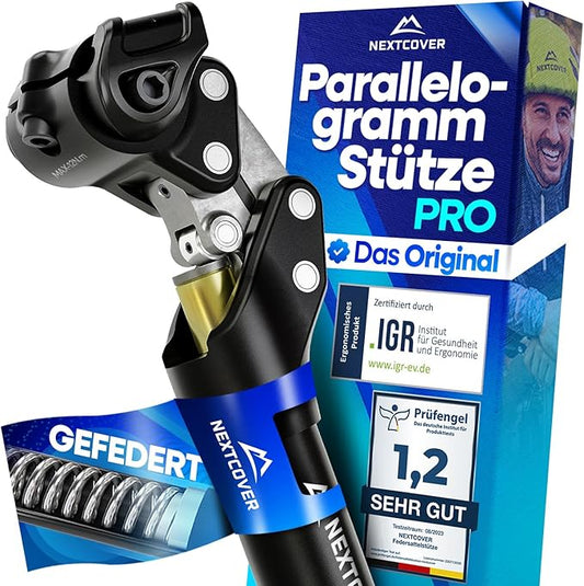 Tige de selle amortissante Nextcover 27,2 mm - Comfort-Spring - Aluminium - Noir