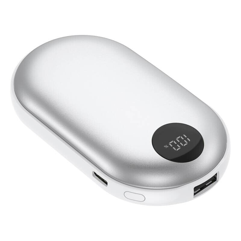 Powerbank Denver avec chauffe-mains 2-en-1 PBH-4003S - Argent - 4000 mAh