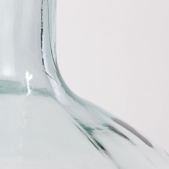 Mica Decorations Vase bouteille Kyara - H46 x Ø38 cm - Verre recyclé - Transparent