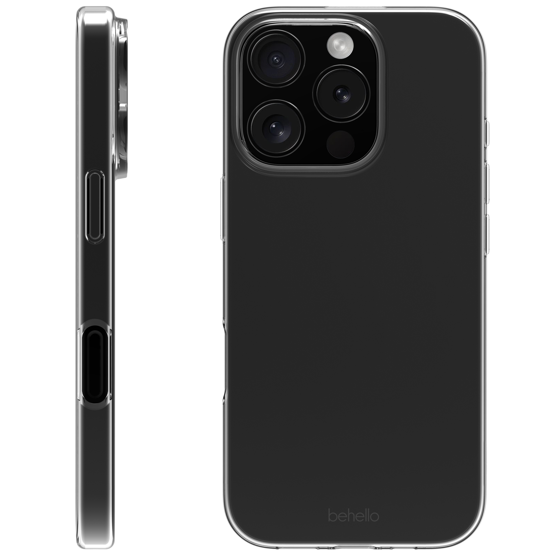 BeHello Phone case iPhone 16 Pro Max Thin Gel Case - Transparent