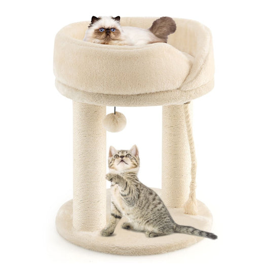 Arbre à chat Coast Cat Tree griffoir pour chat avec chaise douce tour sistal pour chat beige