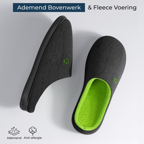 Chaussons Hommes - Chaussons - Taille 44/45 - Noir - Antidérapant - Comfeet