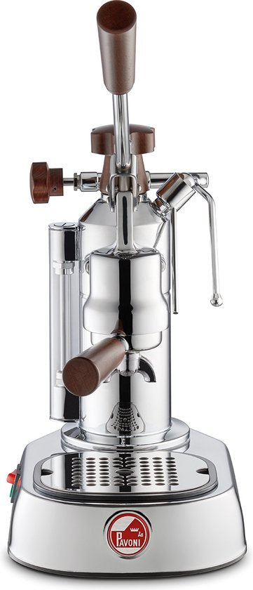 Machine à expresso La Pavoni Europiccola Lusso avec poignées en bois LPLELH01EU