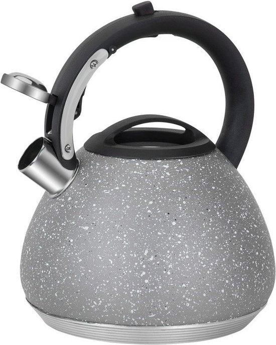 Bouilloire sifflante - Resto - 2,7L - Acier inoxydable - Induction - Marbre gris