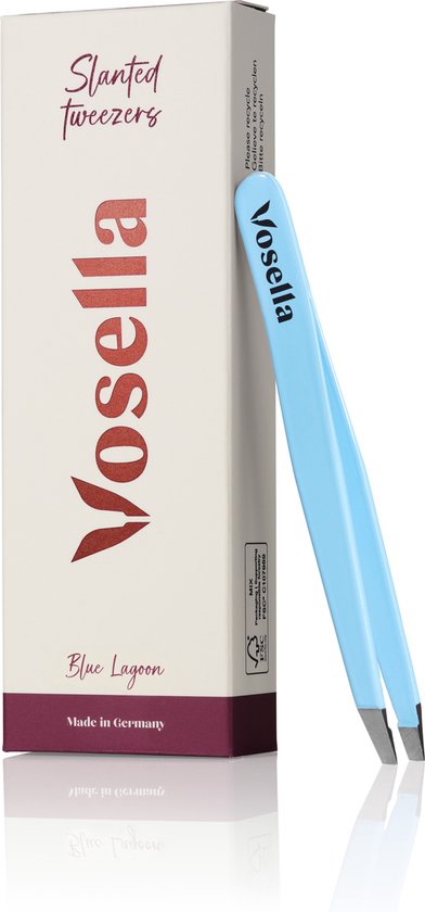 Vosella - Pince à épiler oblique - Sourcils - Éclats - Hobby - Blue Lagoon