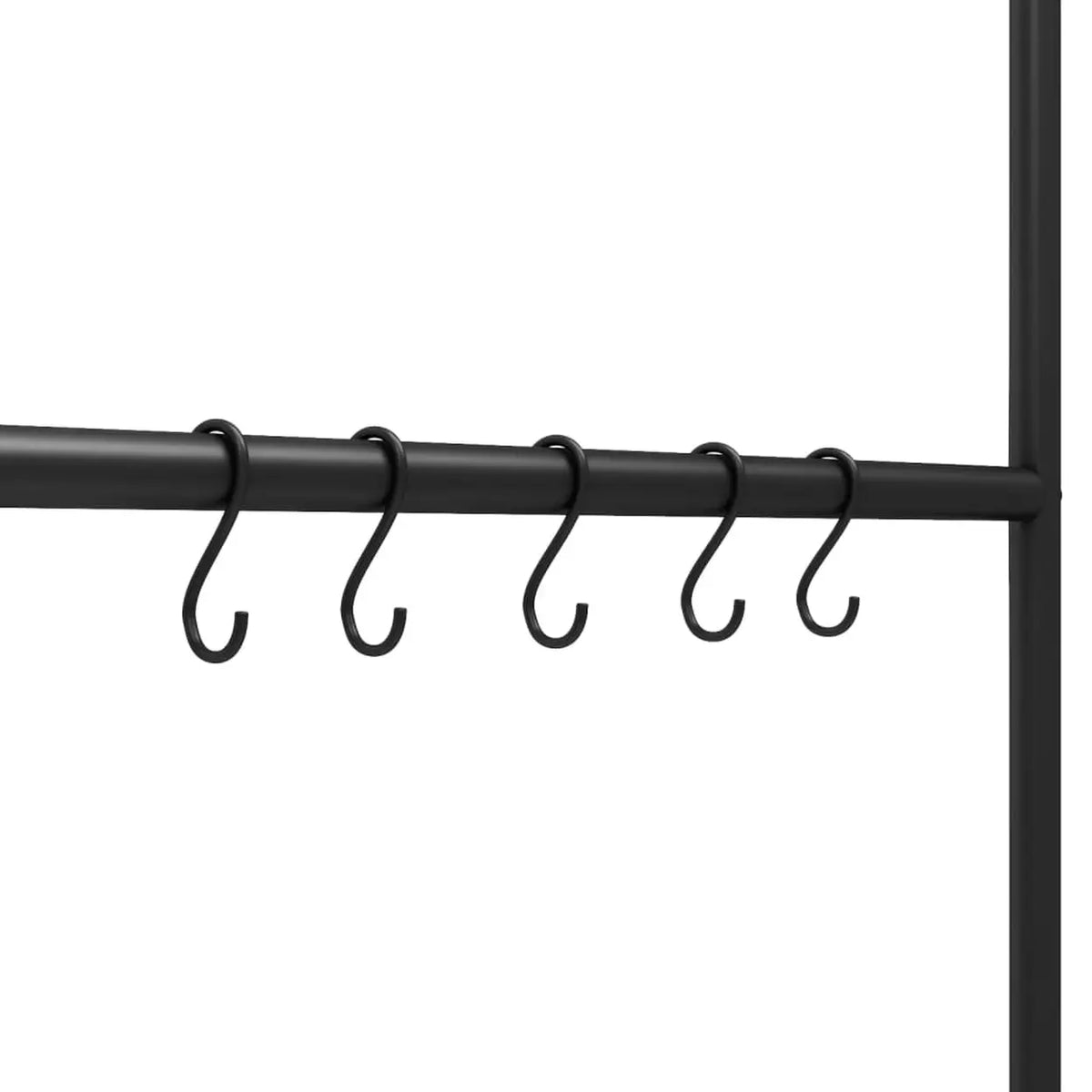 Séchoir à linge en échelle Minghou pour serviettes et vêtements - Métal noir