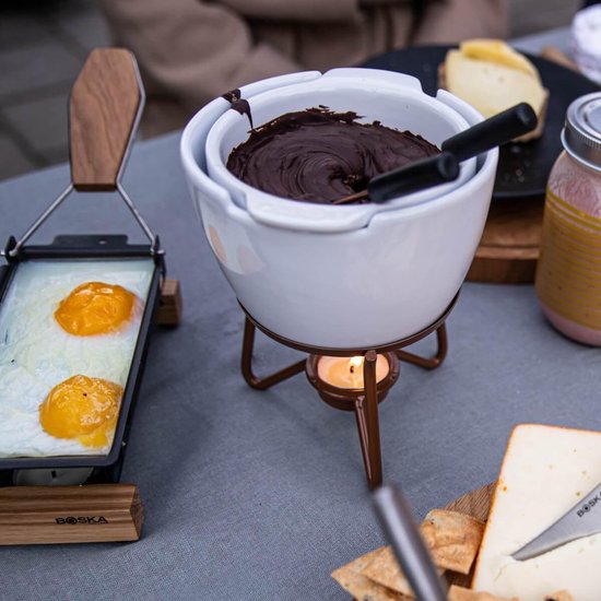 Boska Partyclette Oslo - Set à raclette - Chêne - Revêtement antiadhésif
